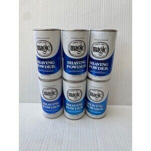 Magic Shaving Powder Regular Strength Shave Soft Sheen Carson 6 Cans 5 oz